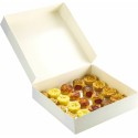 Boîte pâtissière carton blanche 33 x 33 x 5 cm - par 50