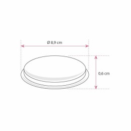 Couvercle plastique transparent pour verrine plastique ronde transparente Bodega 250 ml - par 15