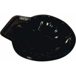 Coquille Saint Jacques vide plastique noire 12,5 x 12,5 x 2 cm - par 100