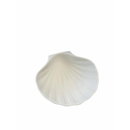 Coquille Saint Jacques vide céramique non émaillée 12,5 x 11,5 x 3 cm - par 192