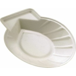 Coquille Saint-Jacques vide bagasse 12,5 x 12 x 2 cm - par 50