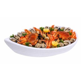 Plateau fruits de mer bateau polystyrène petit modèle - par 26