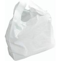 Sac bretelles plastique BD 50 microns blanc 20 x 10 + 10 x 40 cm - par 500