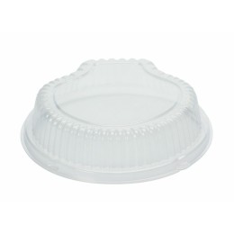 Couvercle pour coquille Saint Jacques plastique blanche 13 cm - par 100