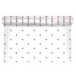 Rouleau film polypropylène "Bleu blanc rouge" 80 cm x 120 m - à l'unité