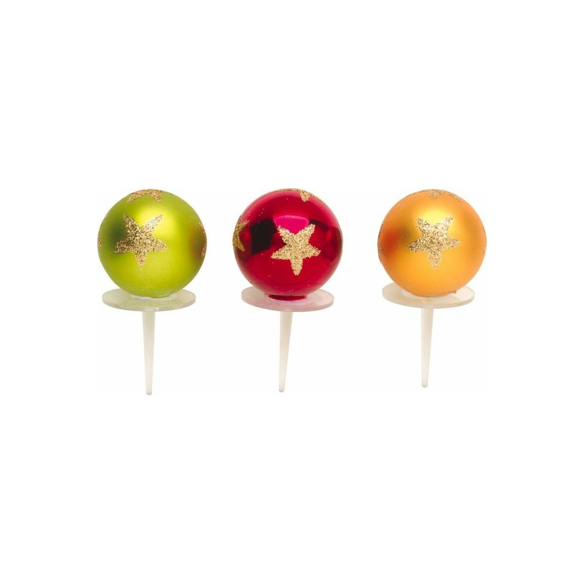 Achat décoration bûche boules de Noël Monemballage