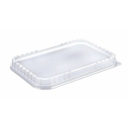Couvercle plat plastique transparent clipsable pour barquette aluminium Ready2Cook 1920 ml - par 100