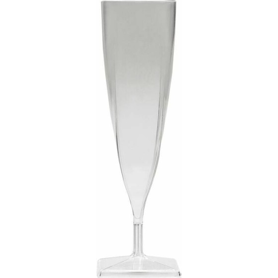 Coupe à champagne jetable en plastique Blanc x 20, vaisselle discount