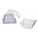 Moule aspic carré plastique transparent 8 x 8 cm - par 250