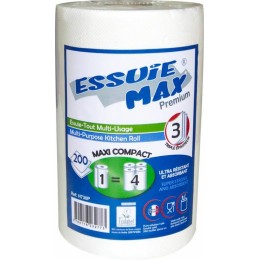 Rouleau papier absorbant feuille 3 plis 21,5 x 24 cm - par 12