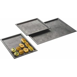 Plateau effet ardoise noir 39,5 x 29,5 cm - par 10