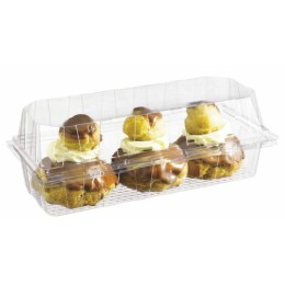 Boîte plastique transparente avec couvercle Patipack 25,2 x 11,7 x 8,5 cm - par 300
