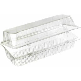 Boîte plastique transparente avec couvercle Patipack 25,2 x 11,7 x 8,5 cm - par 300