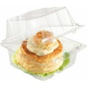 Boîte plastique transparente avec couvercle Patipack 13 x 12 x 9 cm - par 405