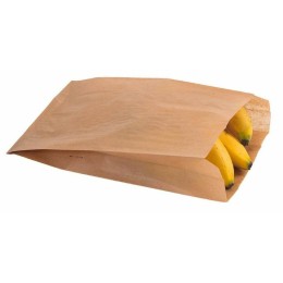 Sachet papier kraft brun 25 + 7 x 35 cm - par 1000