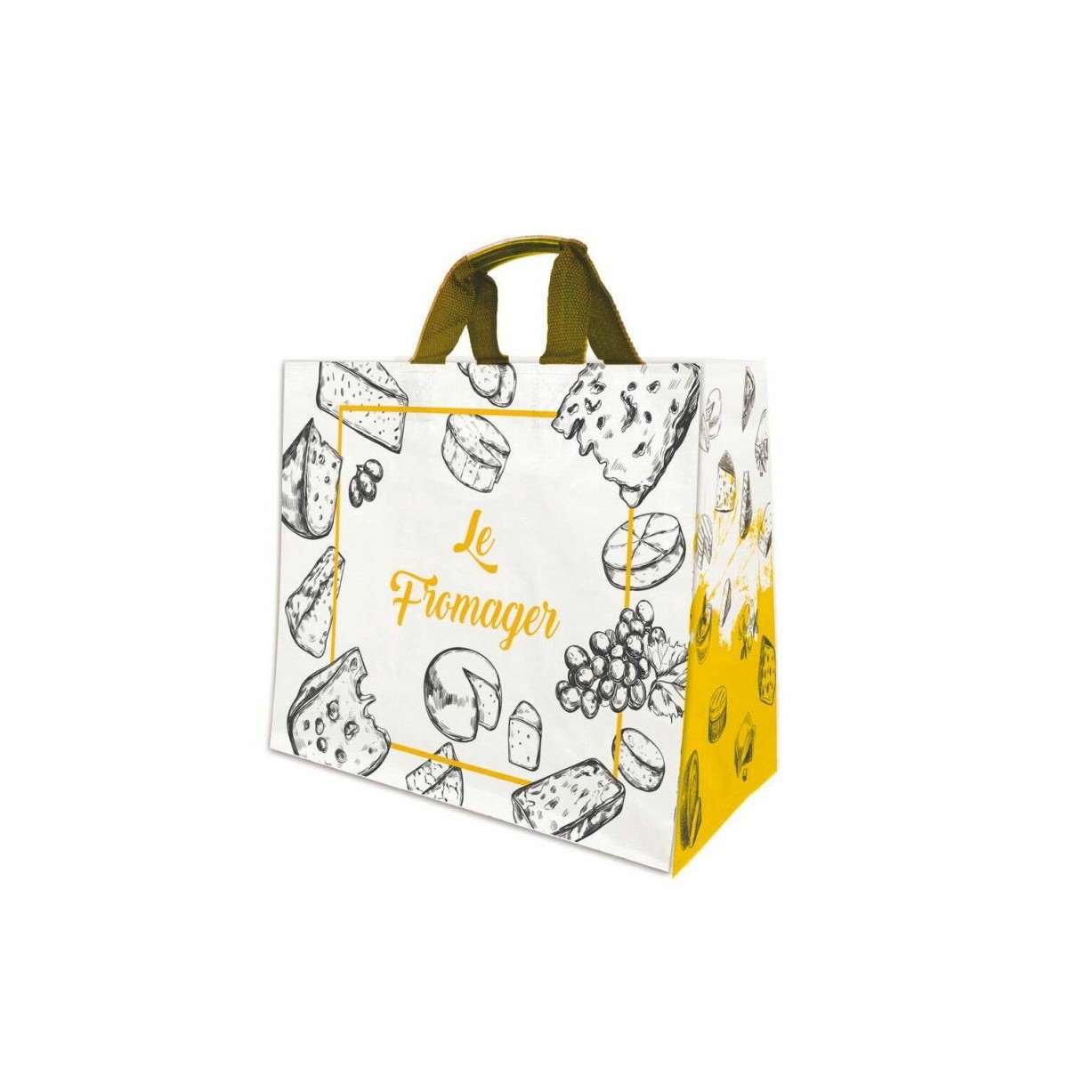 Grand Sac Pliable Réutilisable 50x66cm - Léger, Résistant Et Écologique Pour Courses, Voyages Et Excursions - Lot De 8