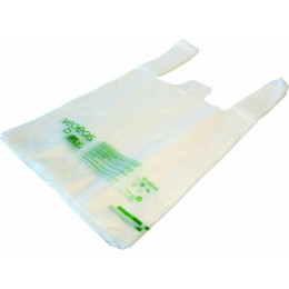 Sac bretelles biosourcé transparent 24 x 7 + 7 x 45 cm - par 400