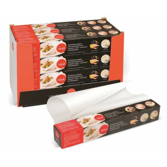 Papier cuisson Saga - Rouleau 38 cm x 50 m boite distributrice