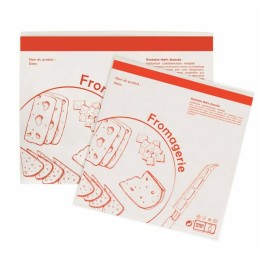 Pochette fraicheur fromagerie papier avec fermeture adhésive 25 cm x 33 cm - par 500