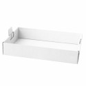 Plateau de transport carton blanc 62 x 43,5 x 9,5 cm - par 50