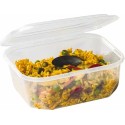 Barquette plastique transparente avec couvercle 1500 ml - par 192