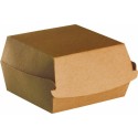 Boîte hamburger kraft brun 12 x 11,6 x 7 cm - par 100
