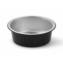 Ramequin aluminium rond noir 440 ml - par 110
