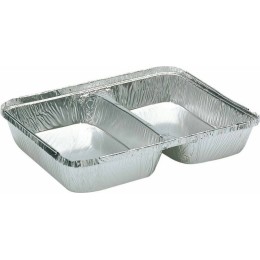 Plat aluminium 2 compartiments 775 ml - par 100