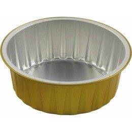 Ramequin aluminium rond or 108 ml - par 100