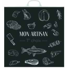 Sac isotherme plastique "Mon artisan" 20 L 50 x 50 cm - par 50
