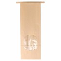 Sachet SOS kraft brun avec fenêtre et auto-fermeture 9 + 6 x 25 cm - par 50