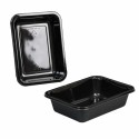 Barquette plastique CPET noire scellable 650 ml - par 500