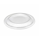 Couvercle plastique transparent pour saladier plastique noir Bowlipack 750 ml - par 20