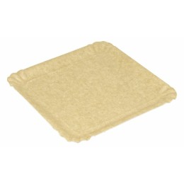 Assiette carrée carton ingraissable 25 x 25 cm - par 50