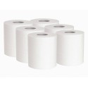 Bobine essuyage blanche prédécoupée 19,6 x 35 cm - par 6