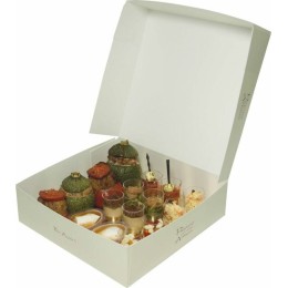 Boîte pâtissière carton "Votre Artisan" 28 x 28 x 8 cm - par 50
