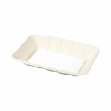 Barquette bagasse avec buvard 27 x 13,5 x 4 cm - par 200