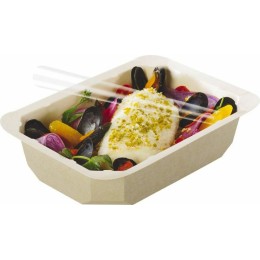 Barquette scellable carton kraft naturel 375 ml - par 65