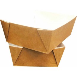 Barquette carton ingraissable 665 ml - par 25