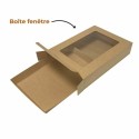 Boîte carton pour plateau avec fenêtre 42 x 27 x 7 cm - par 50