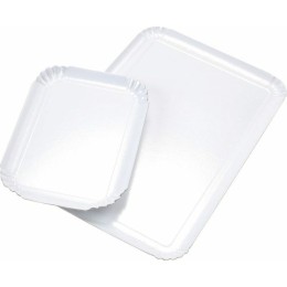 Plateau traiteur carton blanc 28 x 42 cm - par 25