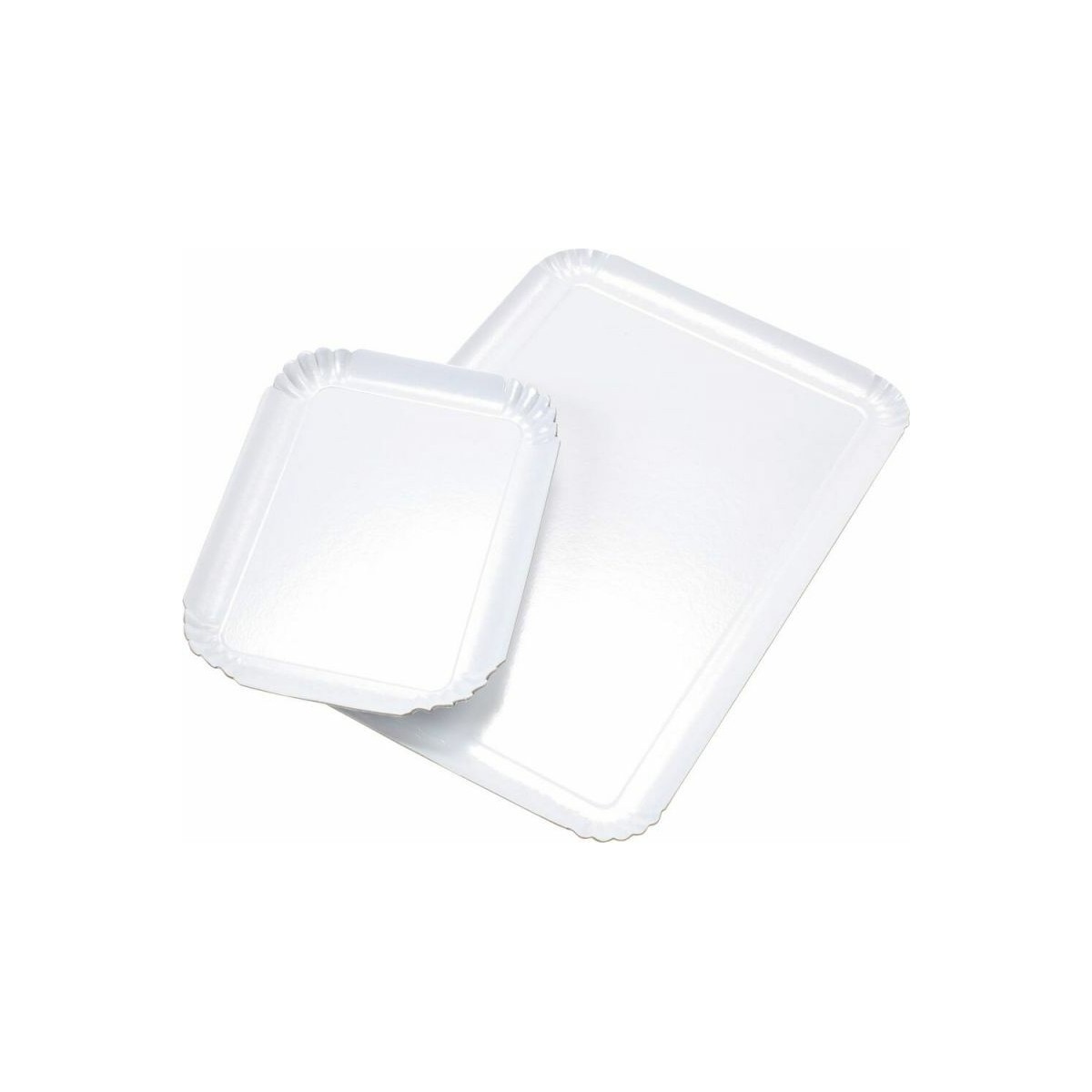 Pati-Versand Lot De 3 Supports De Gâteau Ronds En Carton Blanc - 28 Cm - Anti-graisse