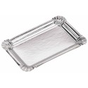 Plateau de traiteur carton argent 19 x 28 cm - par 25