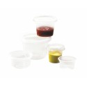Pot à sauce plastique transparent chaud 25 ml - par 100