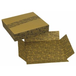 Plateau carton avec couvercle "City" 30 x 27 x 7,5 cm - par 50
