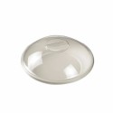 Couvercle plastique transparent pour mini assiette ronde bagasse 13 cm - par 100