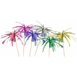 Pique de décoration coloré feu d'artifice 15 cm - par 200