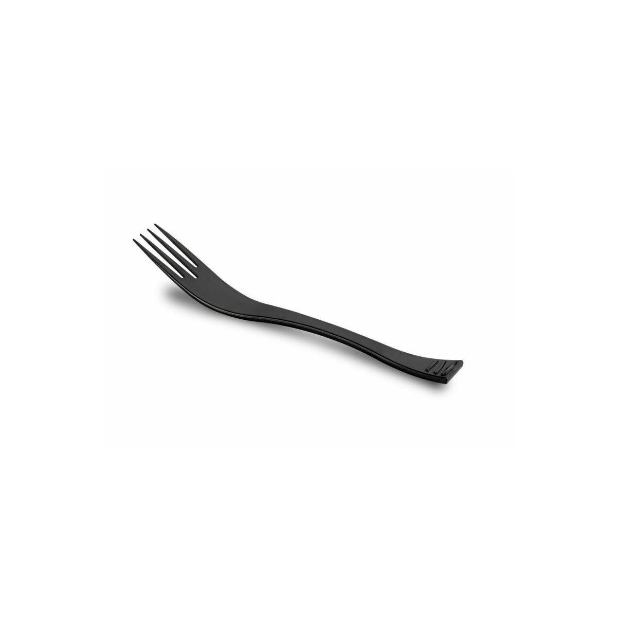 Fourchette plastique réutilisable noire