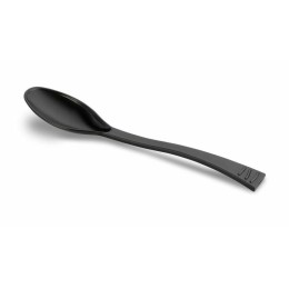 Cuillère à soupe réutilisable plastique noire 20 cm - par 40
