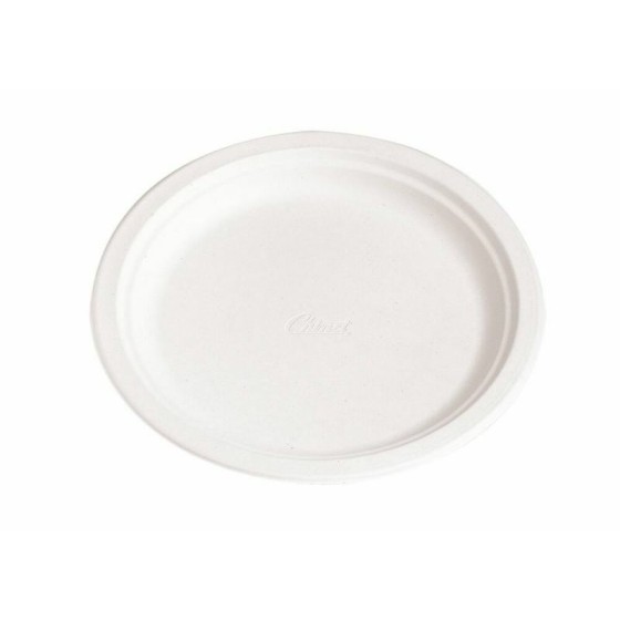 Assiette en carton recyclé blanche ronde 15 cm pour dessert de notre  vaisselle en carton.